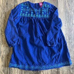 Blue Corduroy Dress